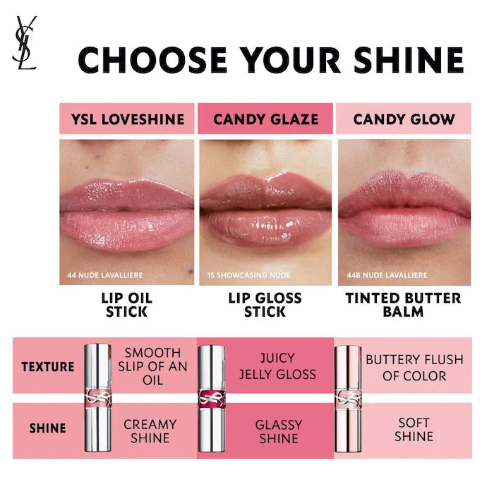 New YSL | Yves Saint Laurent Lip Gloss Stick & Tinted Lip Balm Gift Set