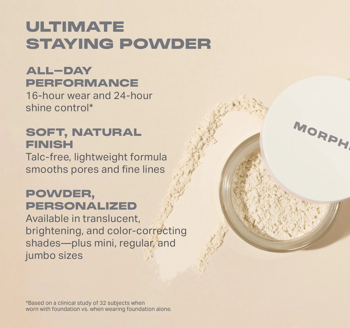 Morphe Bake & Set Soft Focus Setting Powder 0.31Oz Brightening Pink