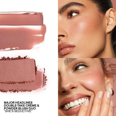 Major Headlines Double Take Creme & Powder Blush Duo - She's Seductive