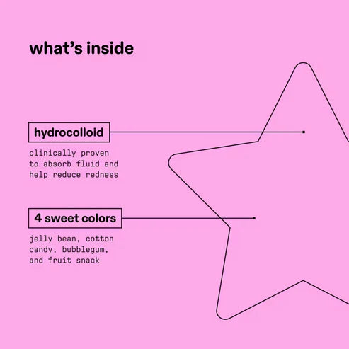 Starface | Pink Hydro-Star Pimple Patches + Compact