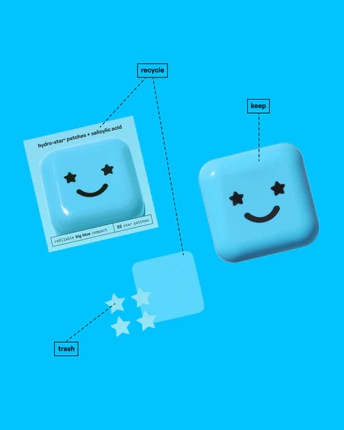 Starface | Refillable Hydro-Stars + Big | Blue