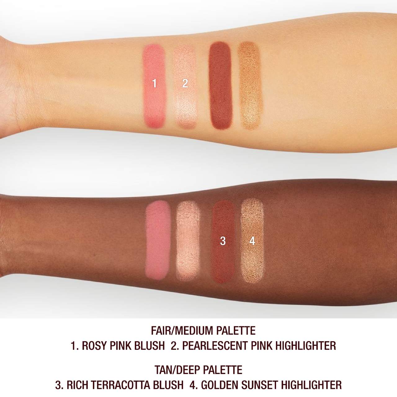 Mini Hollywood Blush & Glow Palette Tan / Deep