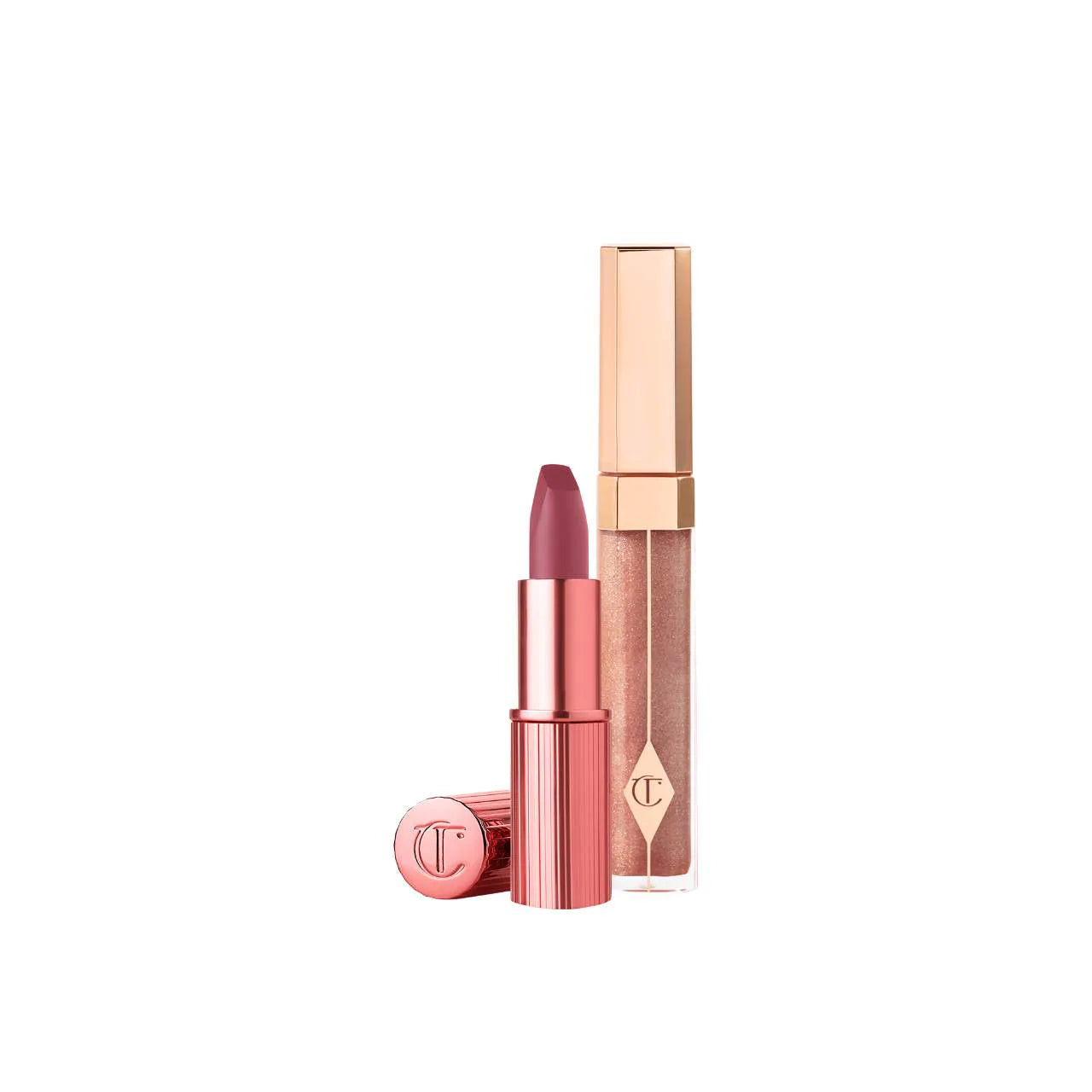 KISSING Lipstick and Lip Gloss Duos 90's Pink