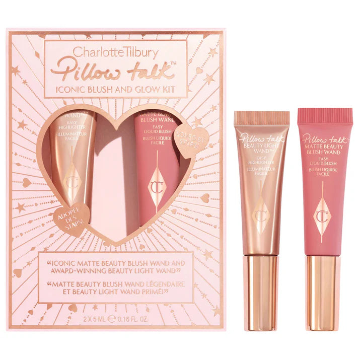 Charlotte Tilbury Mini Pillow Talk Iconic Blush & Glow Kit Set