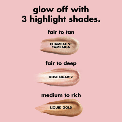 Elf Halo Glow Highlighter Beauty Wand Champagne Campaign