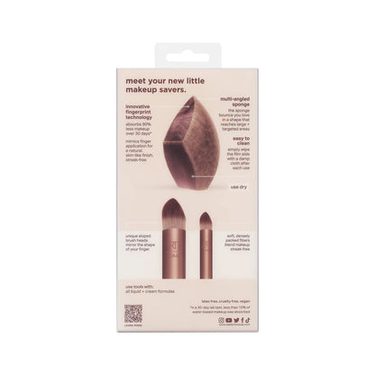 Real Techniques Makeup saver sponge + brush trio