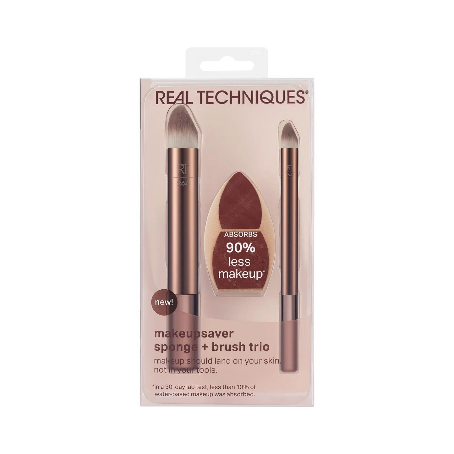 Real Techniques Makeupsaver Blending Sponge + Makeup Brush Trio