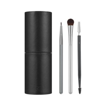 Real Techniques Chrome Era Maxed Out Eye + Brow Makeup Brush Set