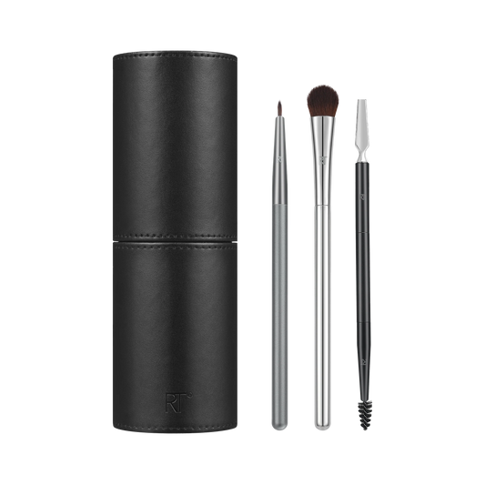 Real Techniques Chrome Era Maxed Out Eye + Brow Makeup Brush Set