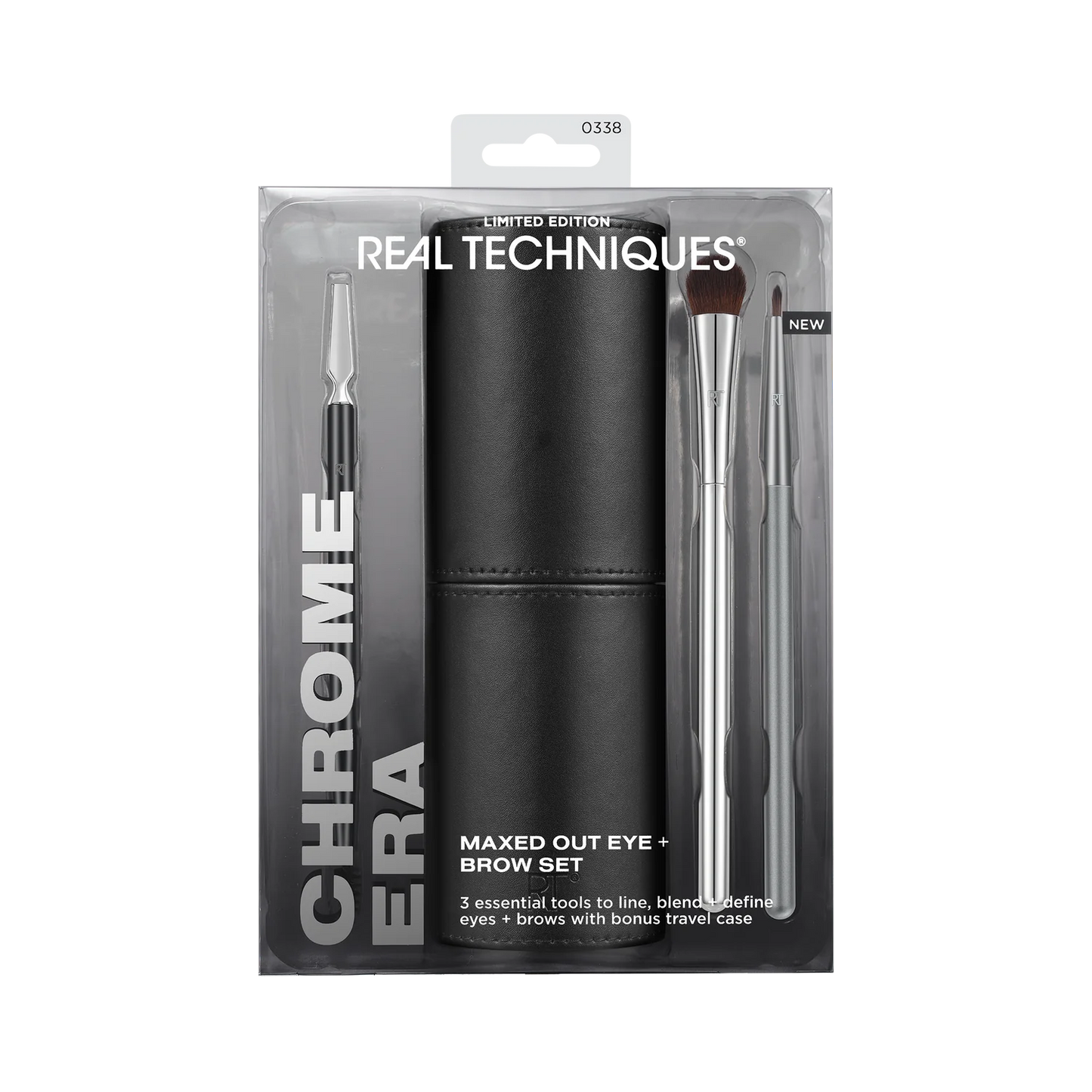 Real Techniques | Chrome Era Maxed Out Eye + Brow Makeup Brush Set