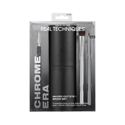 Real Techniques | Chrome Era Maxed Out Eye + Brow Makeup Brush Set