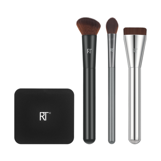 Real Techniques Chrome Era It's Giving Base Makeup Brush Set