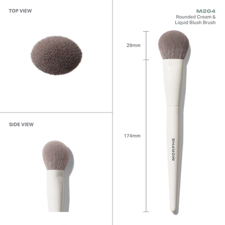 Morphe M201 Rounded Cream & Liquid Blush Brush