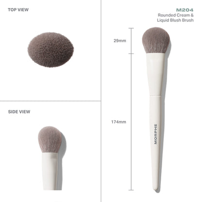 Morphe M201 Rounded Cream & Liquid Blush Brush