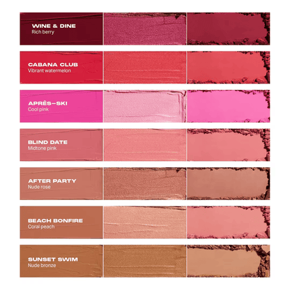 Cheek Thrills Multi-Finish Face Trio Sunset Swim (Trío facial de acabado múltiples Nadar al atardecer)