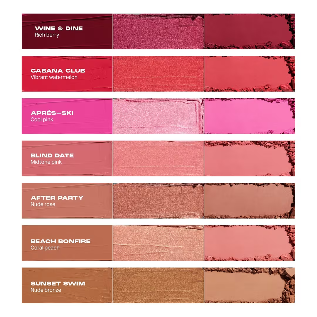 Morphe | Cheek Thrills Multi-Finish Face | Trio Cabana Club (Trío facial de acabado múltiples Club Cabanda)