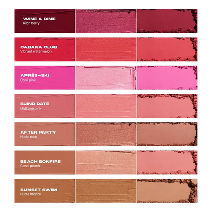 Morphe | Cheek Thrills Multi-Finish Face | Trio Cabana Club (Trío facial de acabado múltiples Club Cabanda)