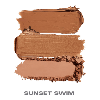 Cheek Thrills Multi-Finish Face Trio Sunset Swim (Trío facial de acabado múltiples Nadar al atardecer)