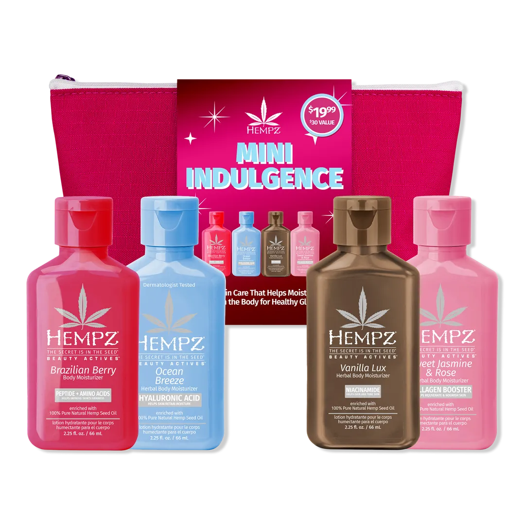 Hempz | Limited Edition Mini Moisturizer Indulgence Kit with Free Bag