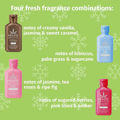Hempz | Limited Edition Mini Moisturizer Indulgence Kit with Free Bag