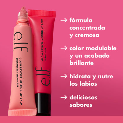 Elf | Glow Reviver Melting Lip Balm | Strawberry Shortcake (Bálsamo Hidratante)