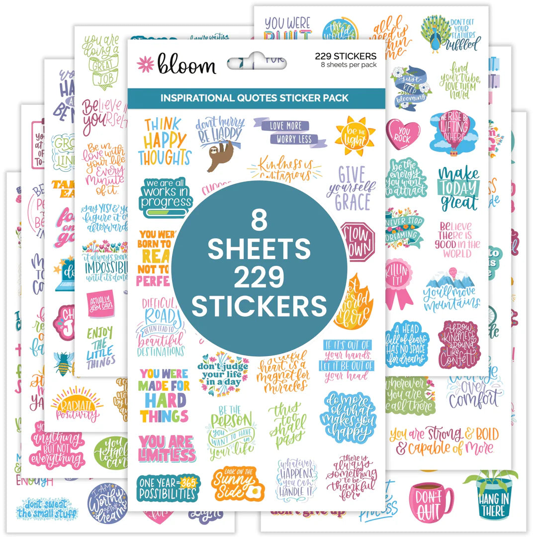 Bloom | Inspirational quotes sticker pack