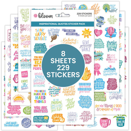 Bloom | Inspirational quotes sticker pack