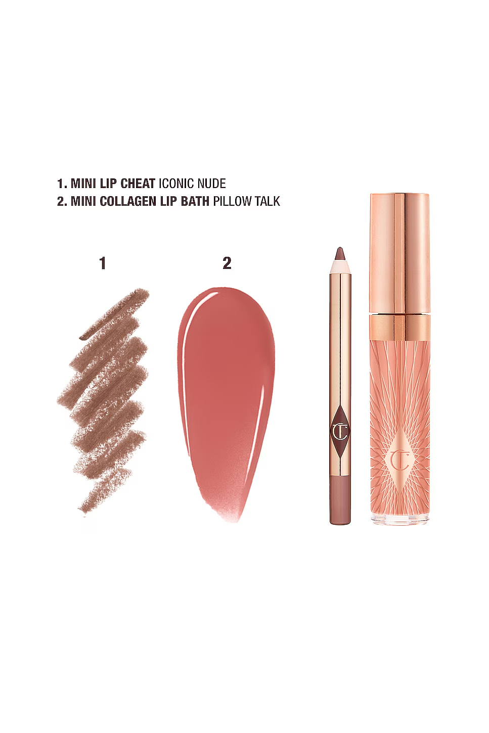 Mini Pillow Talk Lipstick & Liner Set Pillow Talk Nude