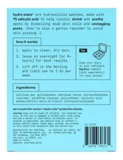 New Starface | Hydro Star Pimple Patches | blue | 16 parches