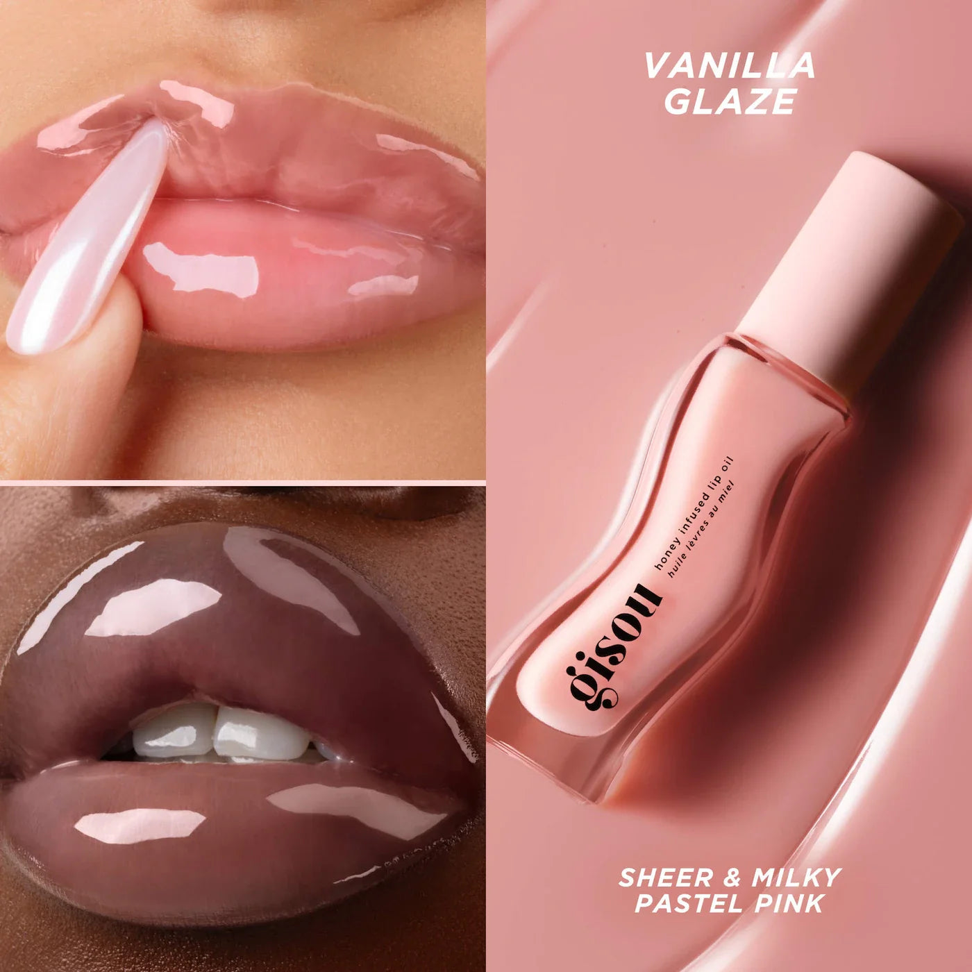 Gisou | Honey Infused Hydrating Lip Oil | Vanilla Glaze