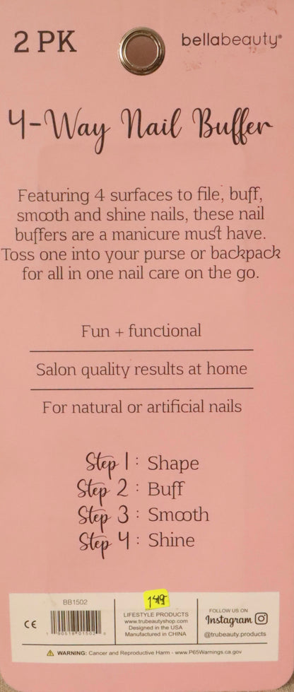 Bellabeauty | 4-way nail buffer
