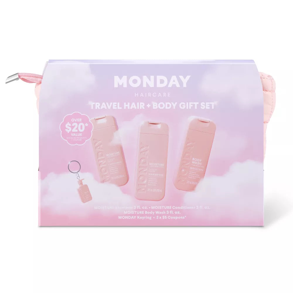New MONDAY Hair & Body Travel Set