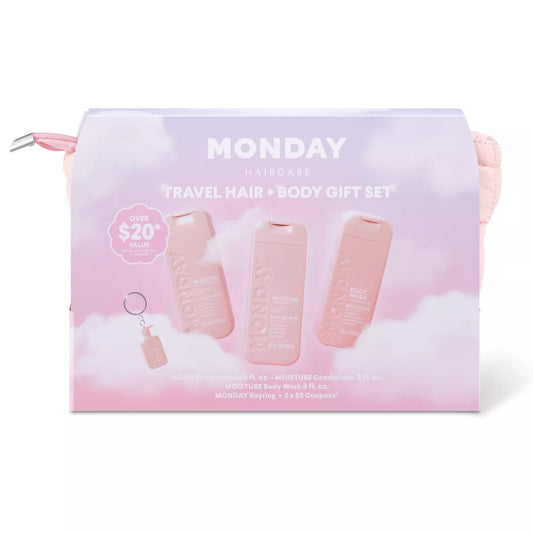 New MONDAY Hair & Body Travel Set