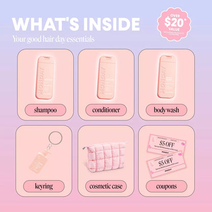 New MONDAY Hair & Body Travel Set