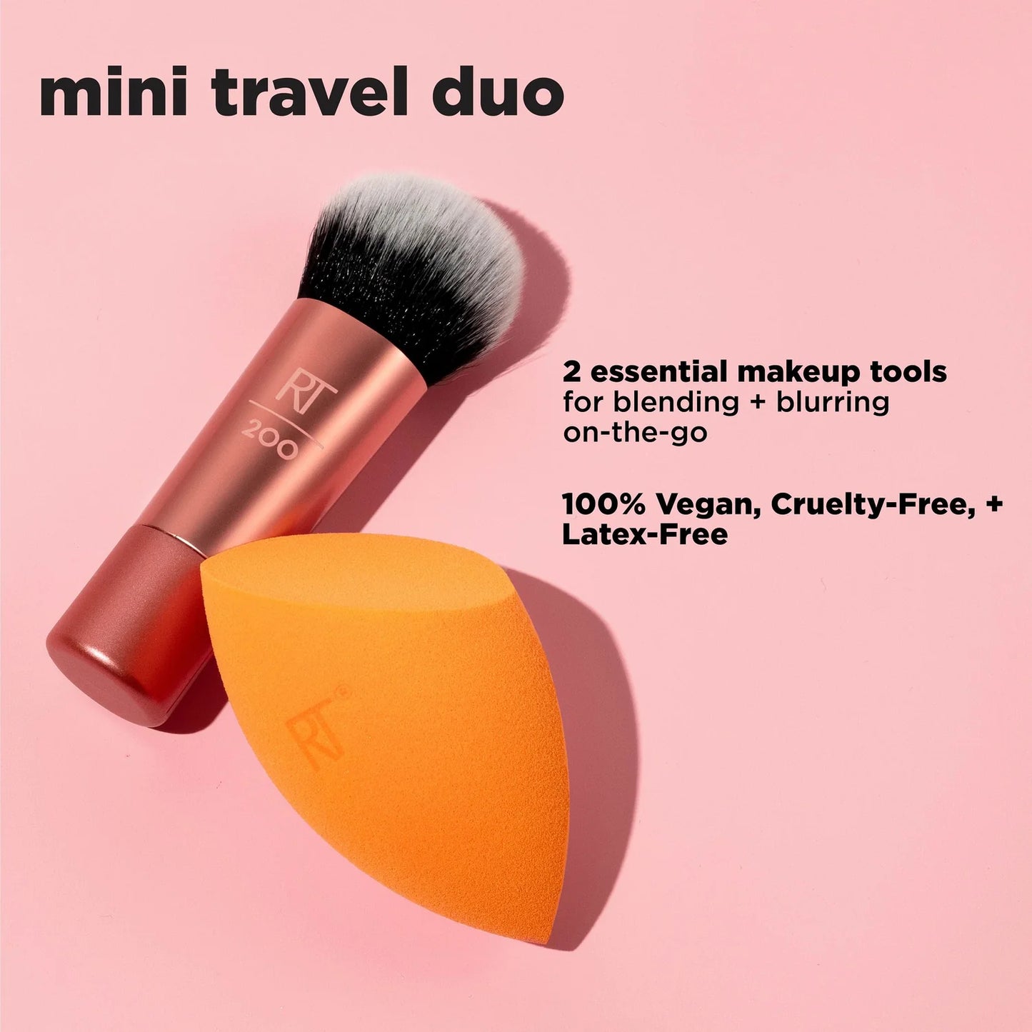 Real Techniques Mini Travel Makeup Brush & Sponge Duo