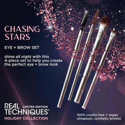 Real Techniques Chasing Stars Limited Edition Eye + Brow Brush Set