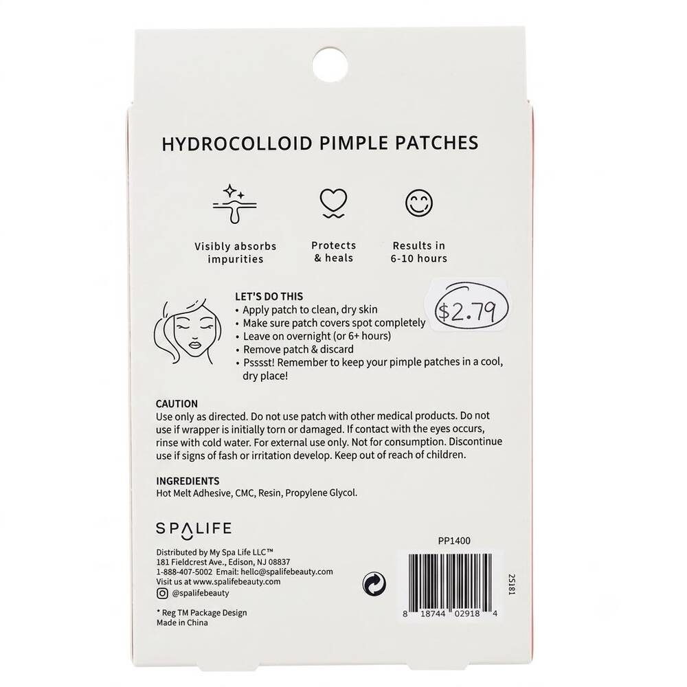 My Spa Life Hydrocolloid | Pimple Patches Round & Clear - 108 Ct
