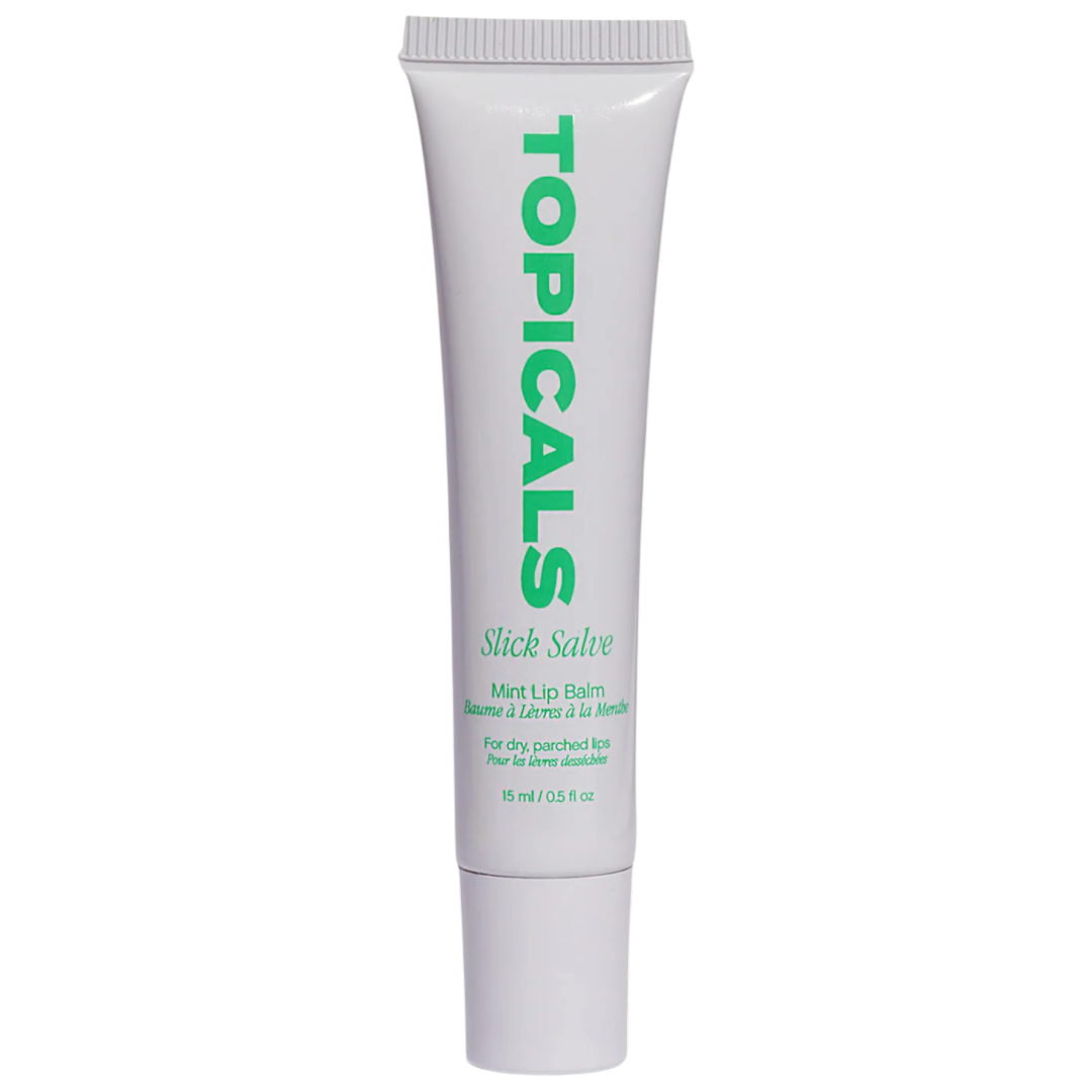 New Topicals | Slick Salve Glossy Lip Balm for Soothing + Hydration Mint