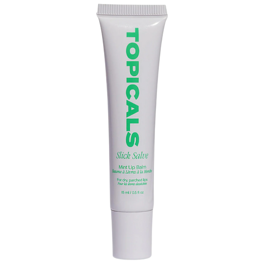 New Topicals | Slick Salve Glossy Lip Balm for Soothing + Hydration Mint