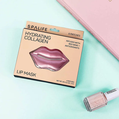 New My Spalife | Collagen & red wine hydrating lip mask | Parches colágenos para labios con vino tinto