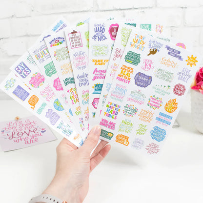 Bloom | Inspirational quotes sticker pack