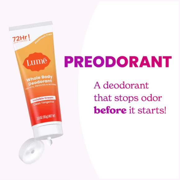 Lume Whole Body Deodorant Invisible Cream 85g	Clean Tangerine