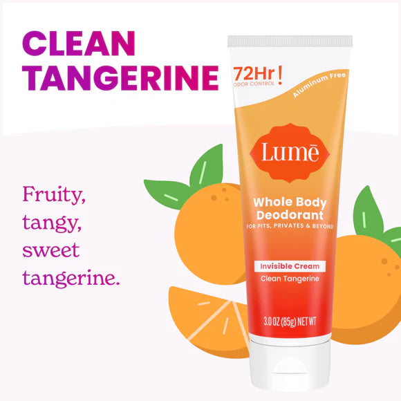 Lume Whole Body Deodorant Invisible Cream 85g	Clean Tangerine