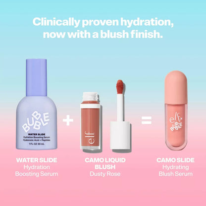 Preventa Elf x Bubble Camo Slide Hydrating Blush Serum - Dusty Rose