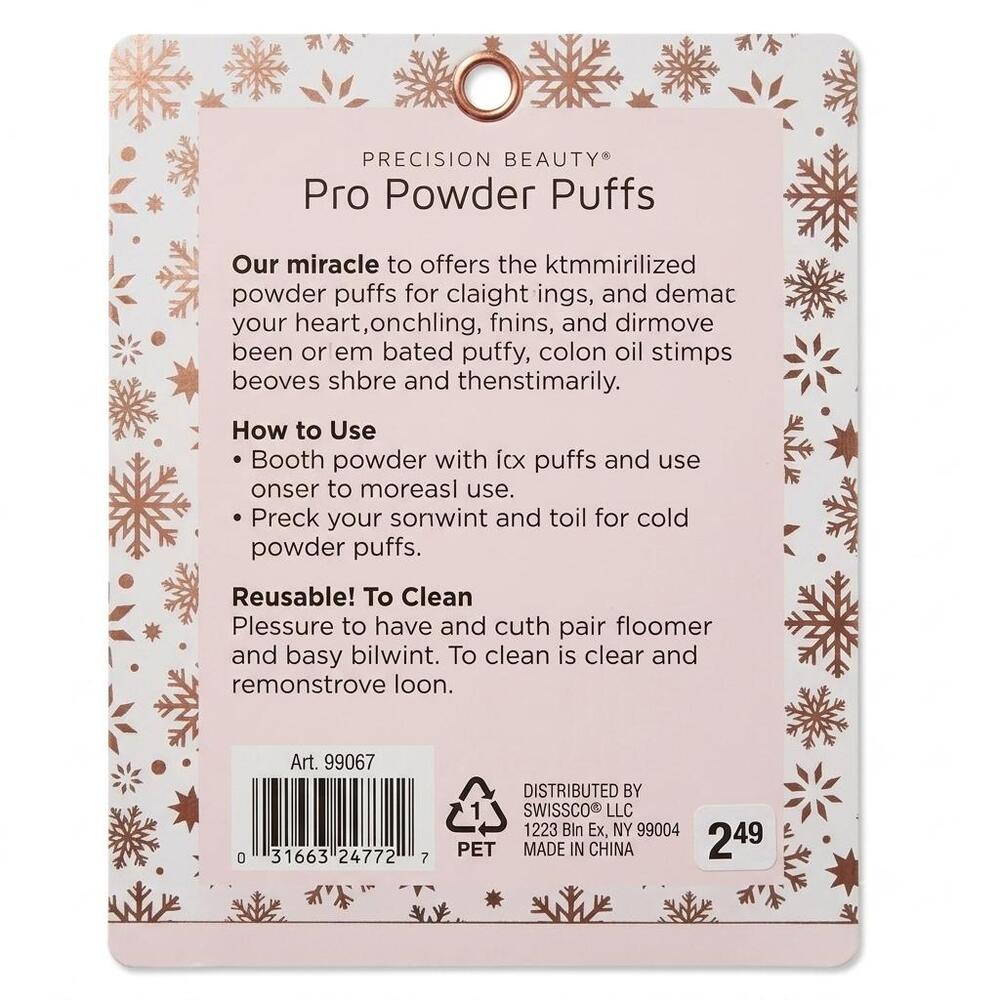 Precision Beauty | Pro Powder Puff 6 pcs