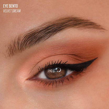 Kaja | Eye Bento Bouncy Eyeshadow Trio Color: Velvet Dream - white chocolate, rosy velvet, & brownie bite