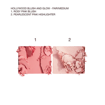 Mini Hollywood Blush & Glow Palette Fair / Medium