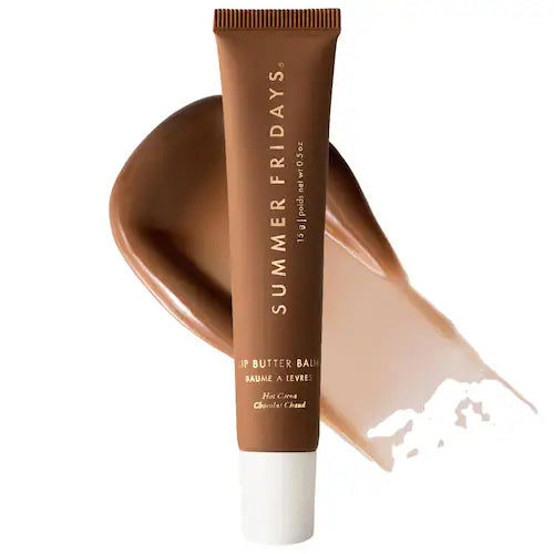 Lip Butter Balm for Hydration & Shine Summer Friday Hot Cocoa + Touchland