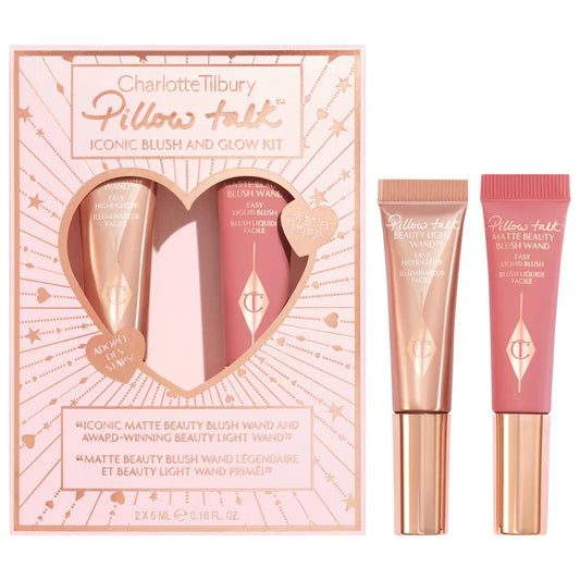Charlotte Tilbury Mini Pillow Talk Iconic Blush & Glow Kit Set