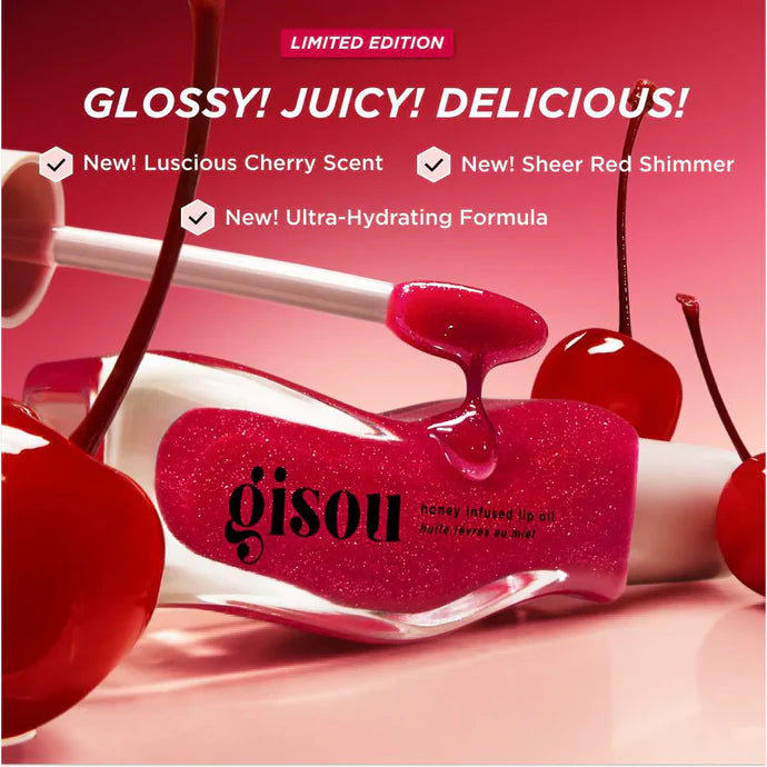 Honey Infused Hydrating Lip Oil Gisou Cherry